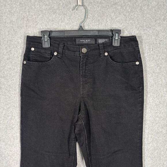 Nine West Jeans Womens 30 10S Bootcut West End Pocket Flap Embroidered Stretch - Picture 3 of 10